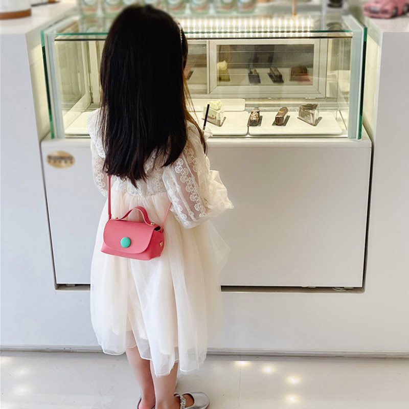 Túi Đeo Chéo Mini Đơn Giản Thời Trang Hàn Quốc Cho Bé Gái