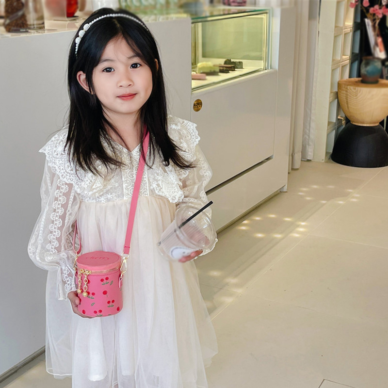 Túi Da PU Đeo Chéo Thời Trang Dành Cho Bé Gái