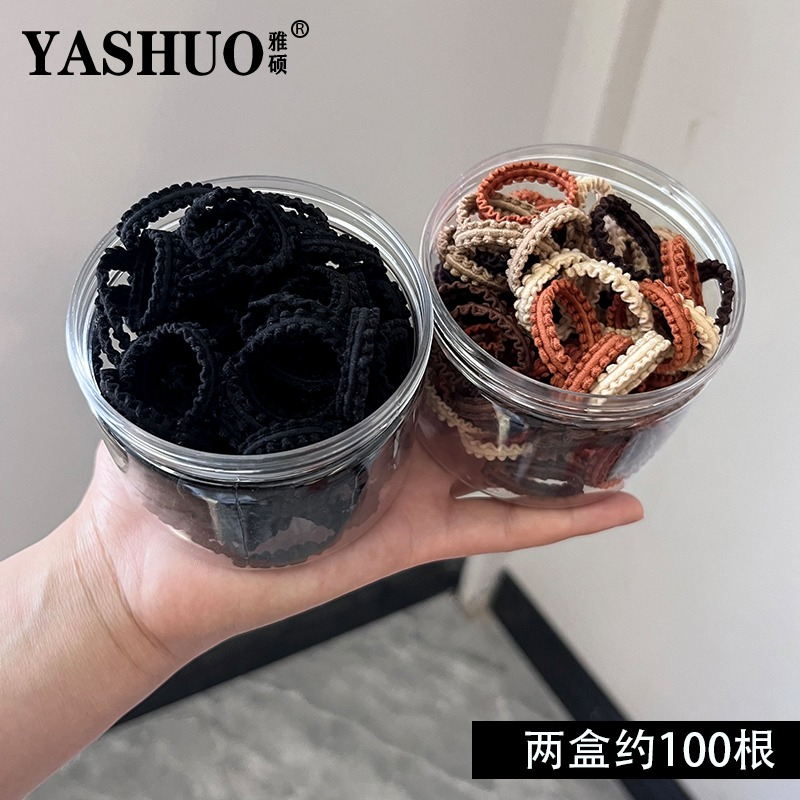 Hộp 1000 Dây Buộc Tóc Co Giãn Nhiều Màu Sắc Thời Trang 2023 Cho Bé Gái