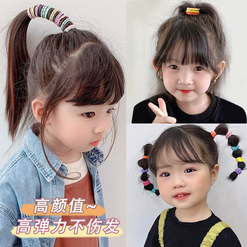 Hộp 1000 Dây Buộc Tóc Co Giãn Nhiều Màu Sắc Thời Trang 2023 Cho Bé Gái