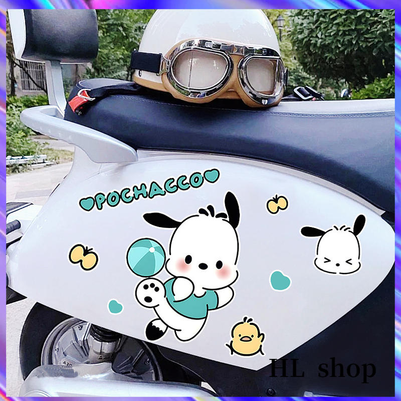 SANRIO Hl Miếng Dán Trang Trí Mũ Bảo Hiểm / Xe Hơi / Laptop Chống Trầy Xước / Chống Thấm Nước Họa Tiết Hoạt