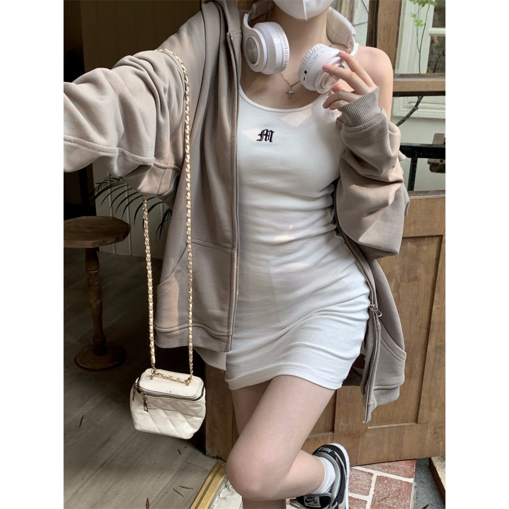 Đầm Hai Dây Ôm Dáng Thêu Họa Tiết Xinh Xắn Theo Phong Cách Mùa Hè Dành Cho Nữ