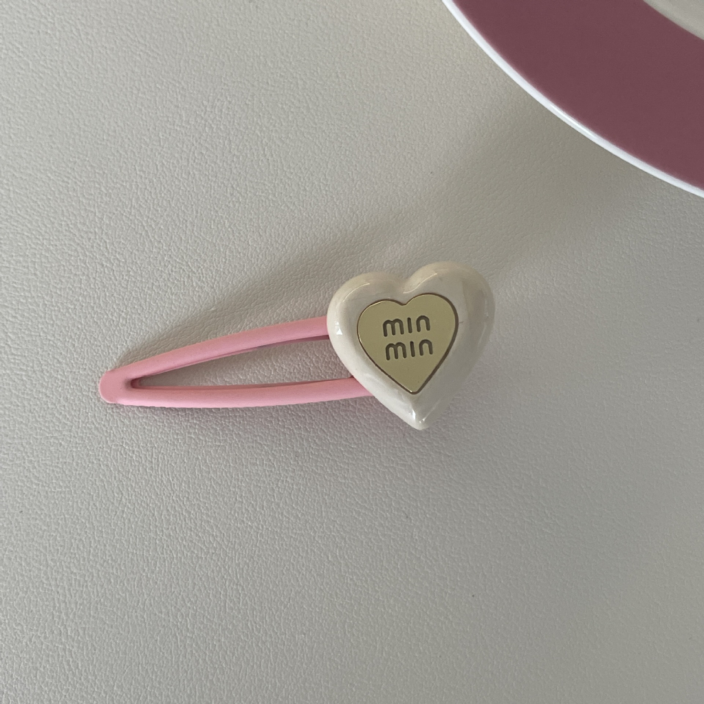 Kẹp Tóc Mỏ Vịt Đính Kim Cương Lấp Lánh Màu Hồng Nhạt Cao Cấp Dành Cho Nữ