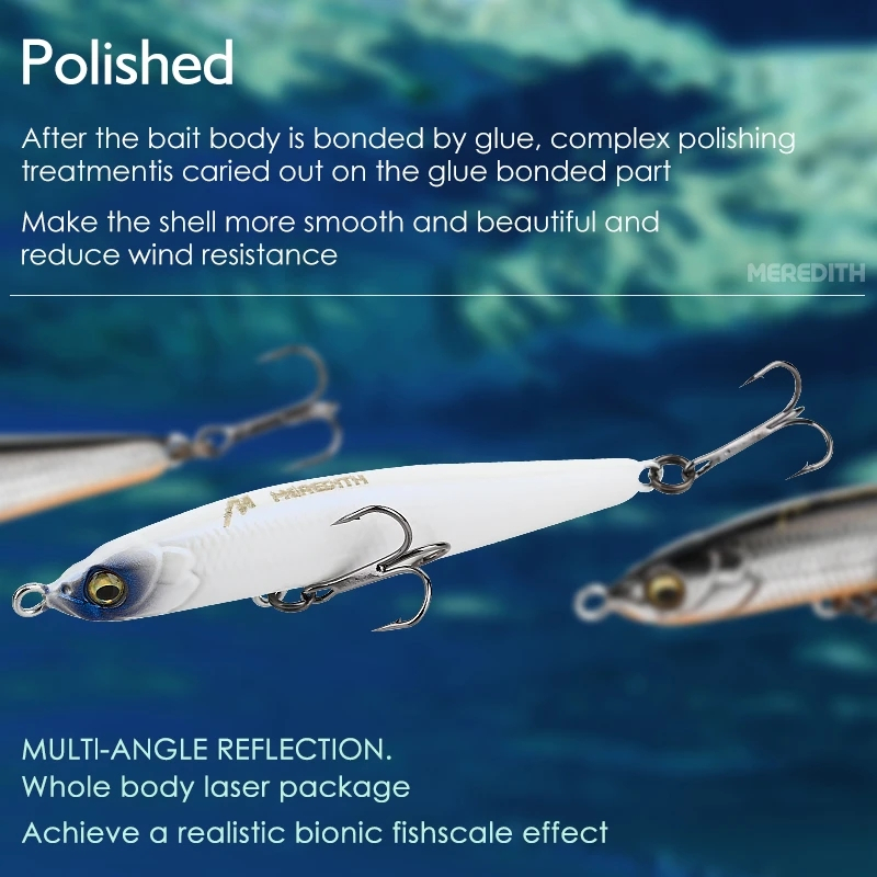 Mồi Câu Cá Nước Mặn Hình Bút Chì Tiện Dụng