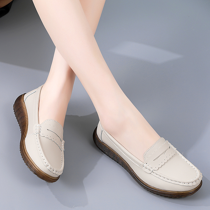 Giày Búp Bê Da Đế Mềm Thời Trang Nữ Tính