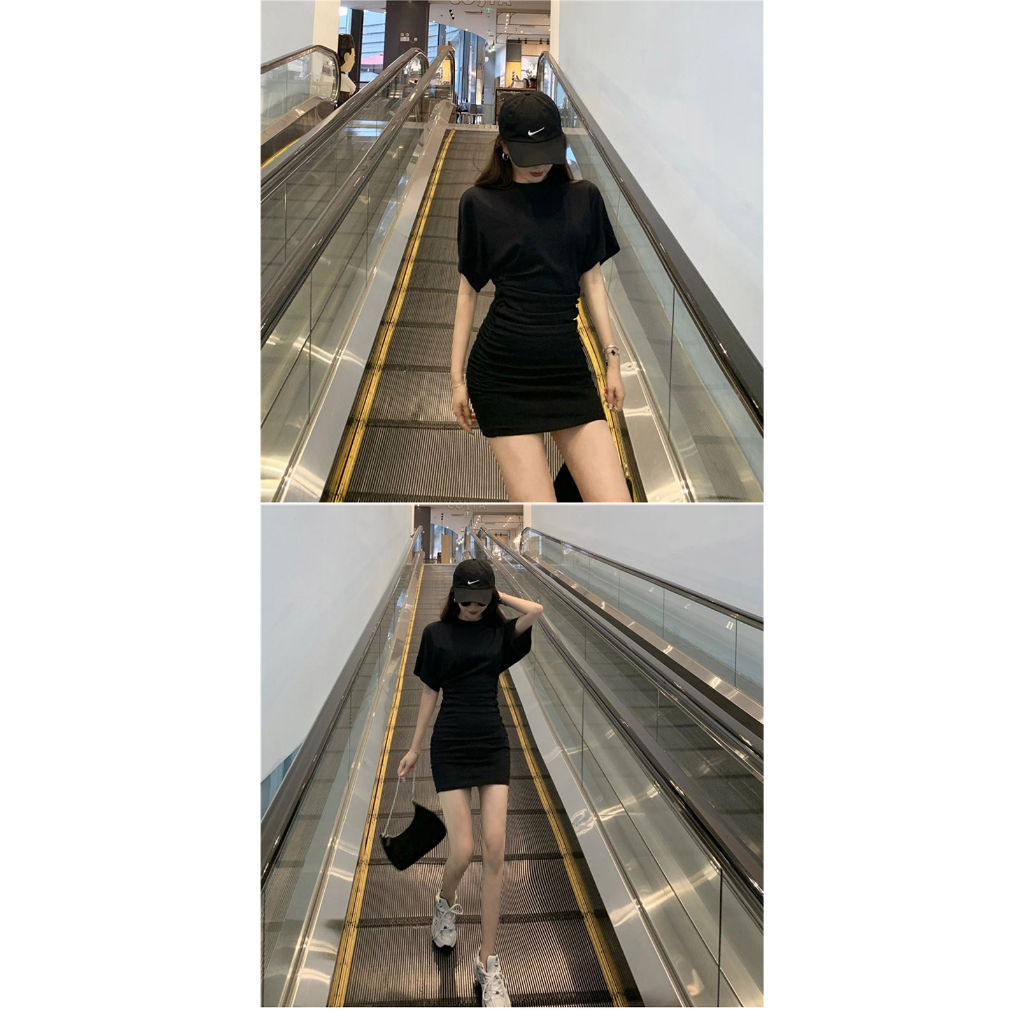 Đầm Đen Dáng Ôm Thời Trang Mùa Hè Quyến Rũ Cho Nữ