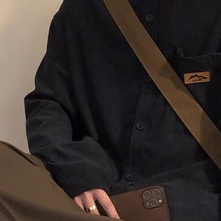 ♞AFF LIGA♞ Áo Khoác Sơ Mi Vải Nhung Kẻ Dáng Rộng Màu Sắc retro Hàn Quốc Chất Lượng Cao Thời Trang Mùa Thu Cho Nam