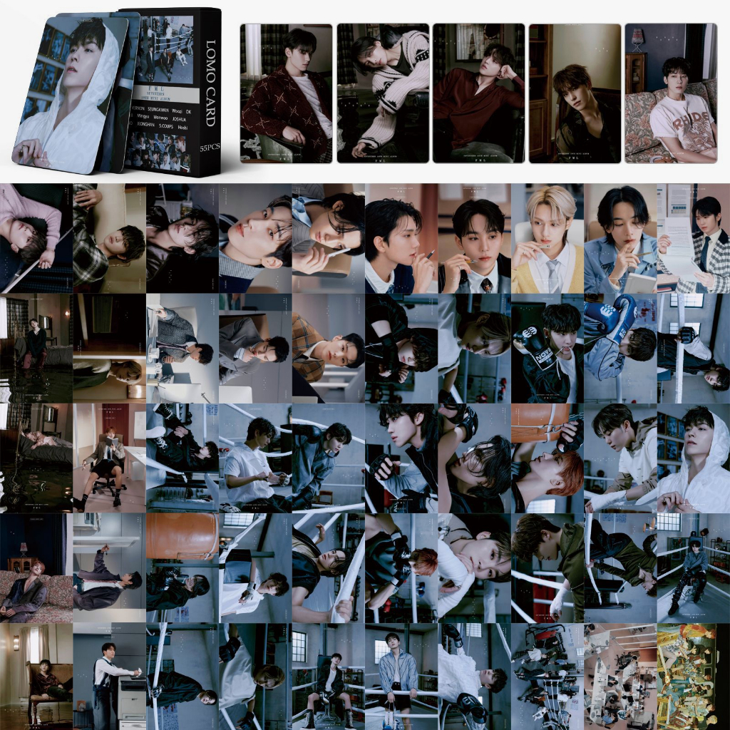 Linxx 55 chiếc thẻ ba chiều seventeen fml album lomo thẻ kpop photocard postcard sector 17, dòng daling