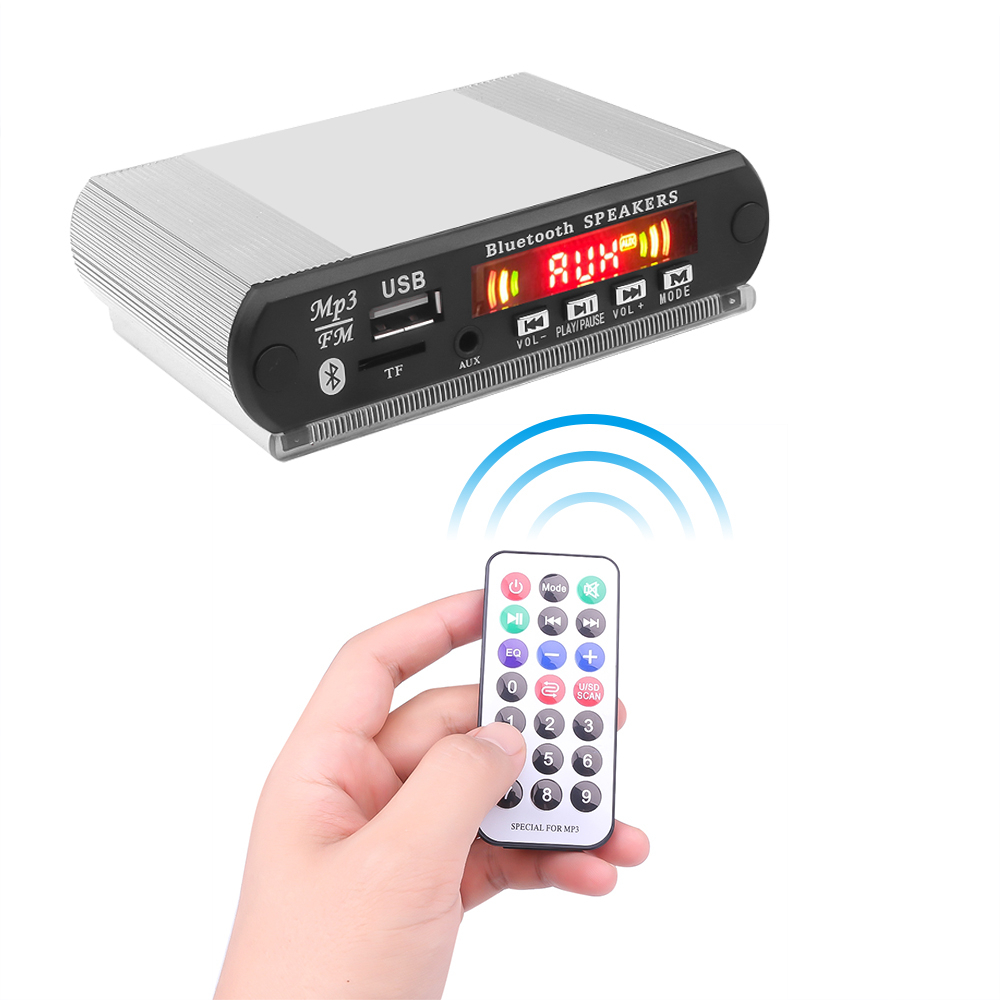 Bảng Mạch Giải Mã Âm Thanh MP3 Bluetooth DC 12V Có Chức Năng Ghi Âm USB / SD / FM