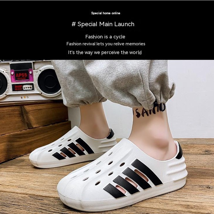 Giày Sandal Thể Thao Nam Đục Lỗ Thoáng Khí 5.0Cm