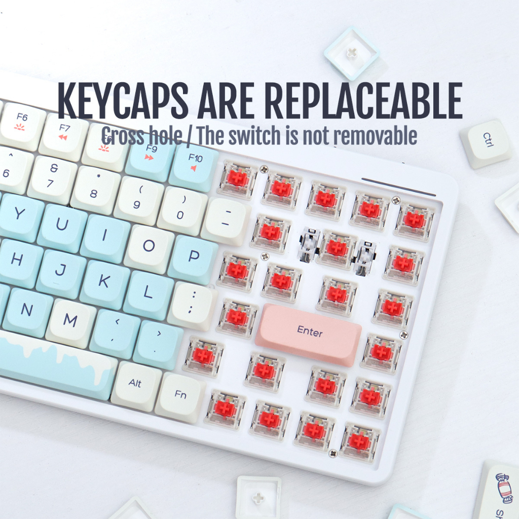 Bàn PhíM Cơ Jk75 bluetooth 5.0 Không Dây ChấT LượNg Cao