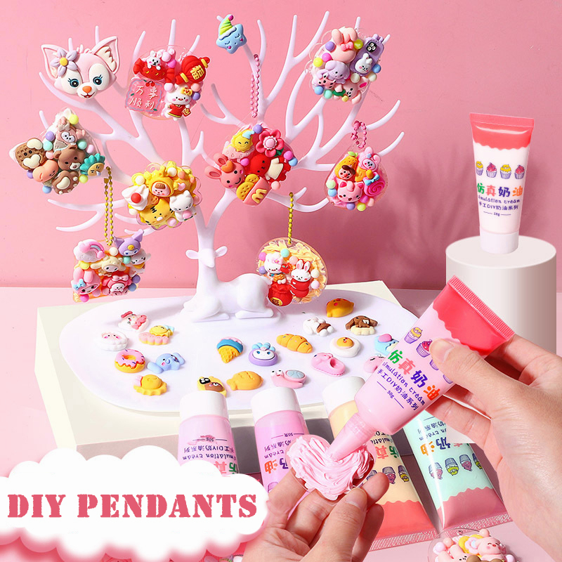Bộ thẻ Goo hình dán sticker cute làm móc khóa dễ thương trang trí sổ tay cho bé gái