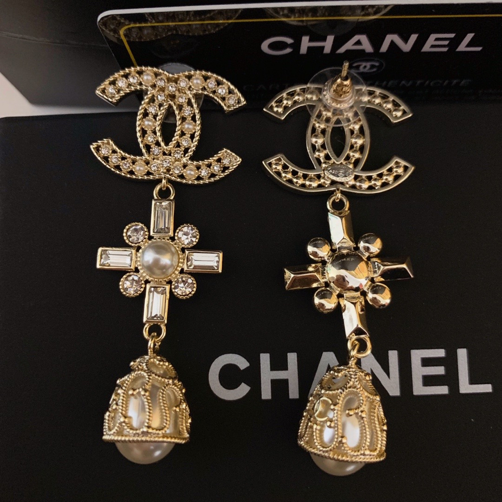 Ch New C Khuyên Tai Tuyển Chọn Chất Liệu Cao Cấp Đính Ngọc Trai Nhân Tạo Chính Hãng
