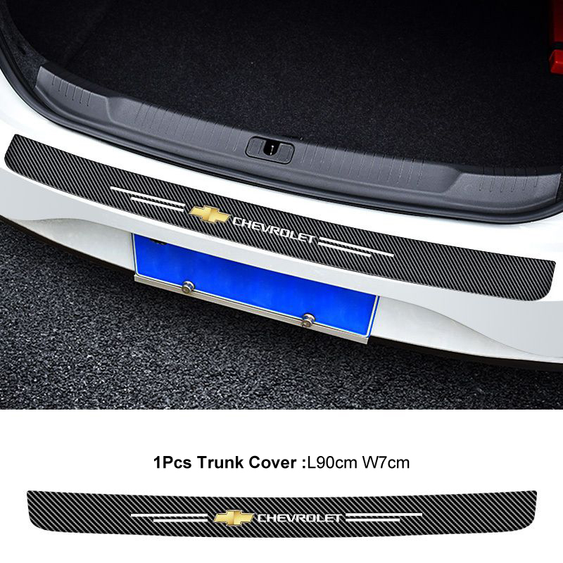 Miếng Dán Trang Trí Cửa Xe Hơi Chống Trầy Xước Bằng Sợi Carbon