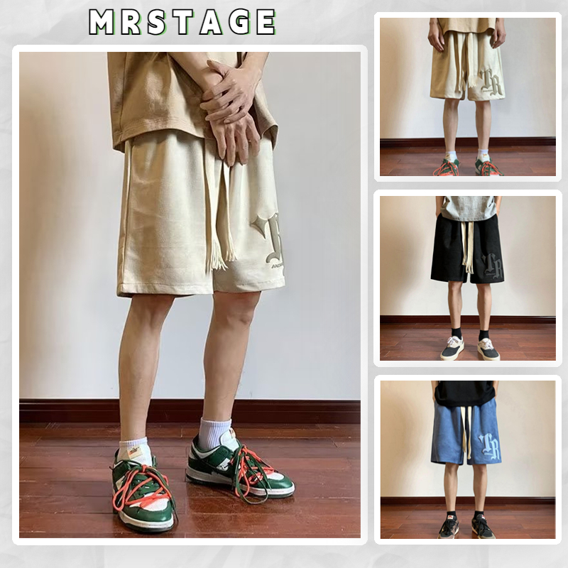【M-4XL】Bigsize quần short nam in hình quần đùi nữ simple quần âu nam hàn quốc unisex quần ống rộng cạp cao Da Lộn quần ngắn