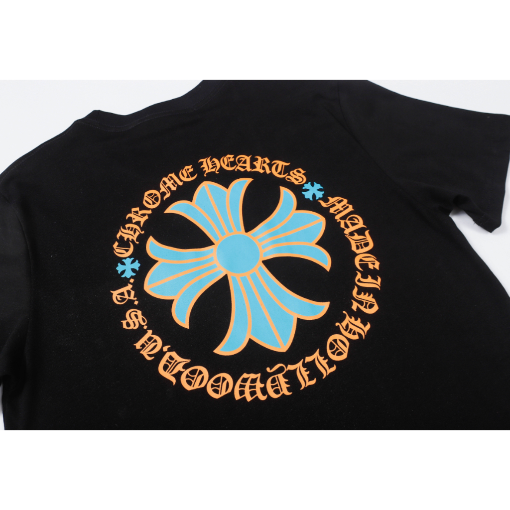 Áo Thun cotton Tay Ngắn In Hình Chrome Hearts Thời Trang unisex