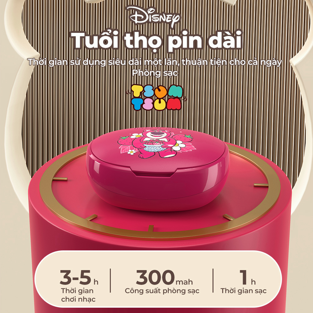 Tai Nghe Nhét Tai Bluetooth Không Dây Chống Thấm Nước IPX7 Disney TZW11