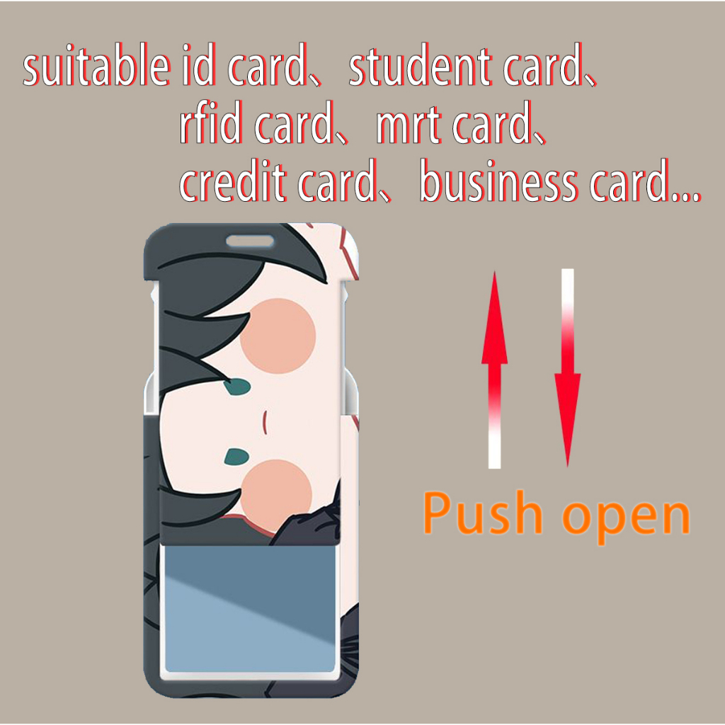 Dây Đeo Thẻ Diy Họa Tiết Hoạt Hình One Piece Xinh Xắn Dễ Thương