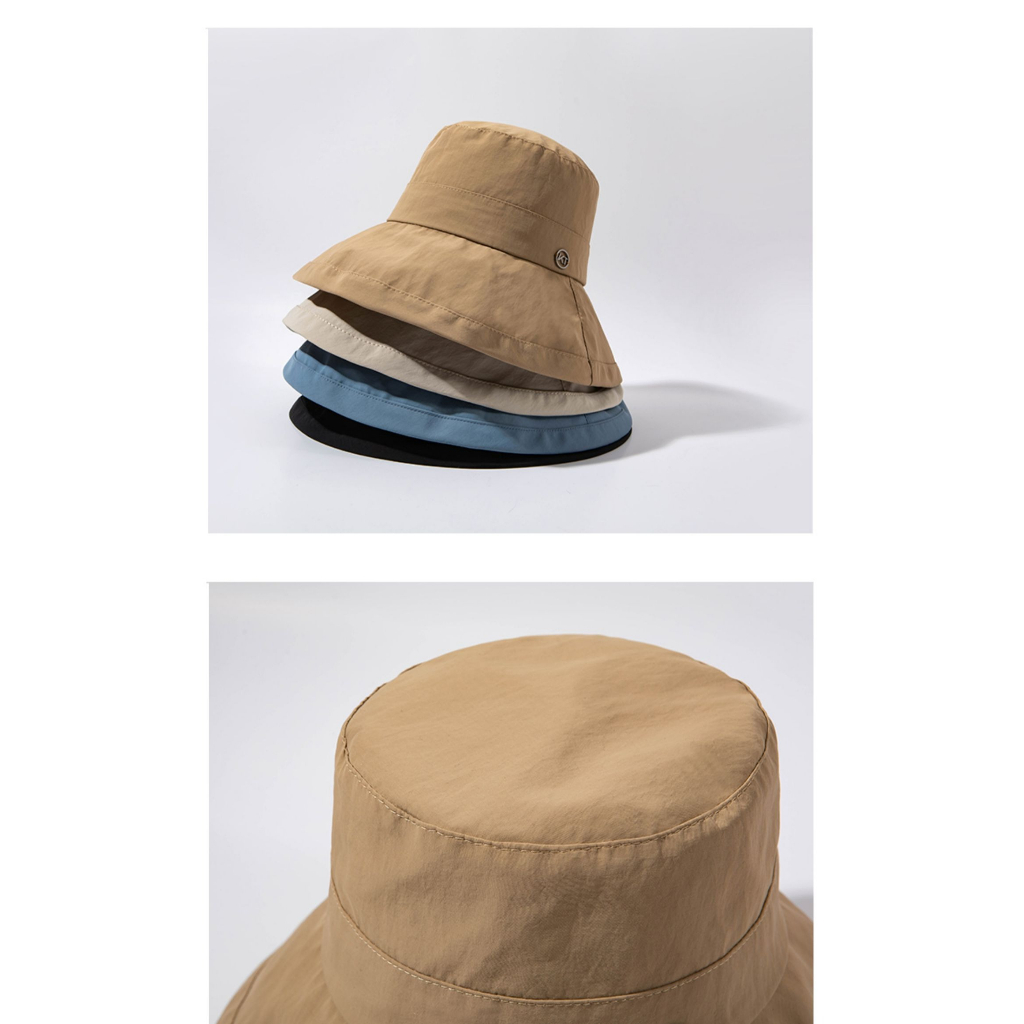 Nón Tai Bèo Vành Rộng Mỏng Nhẹ Chống Nắng Nhanh Khô Thời Trang Mùa Hè Phong Cách Hàn Quốc Cho Nữ