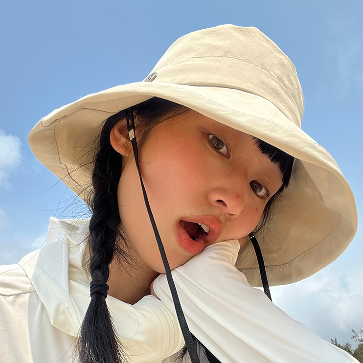 Nón Tai Bèo Vành Rộng Mỏng Nhẹ Chống Nắng Nhanh Khô Thời Trang Mùa Hè Phong Cách Hàn Quốc Cho Nữ