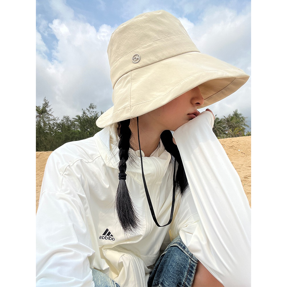 Nón Tai Bèo Vành Rộng Mỏng Nhẹ Chống Nắng Nhanh Khô Thời Trang Mùa Hè Phong Cách Hàn Quốc Cho Nữ
