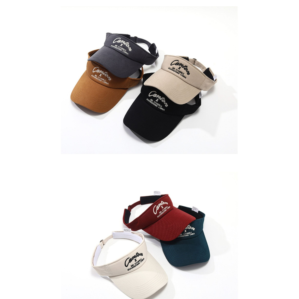 Mũ Lưỡi Trai Thể Thao Hở Chóp In Chữ Phong Cách Đường Phố Hàn Quốc