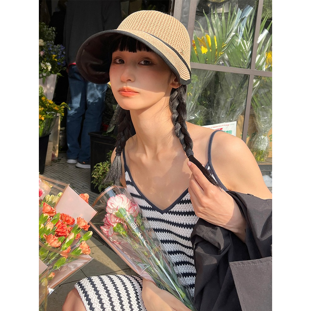 Mũ Cói Rộng Vành Chống Nắng Thời Trang Mùa Hè Phong Cách Hàn Quốc Cho Nữ