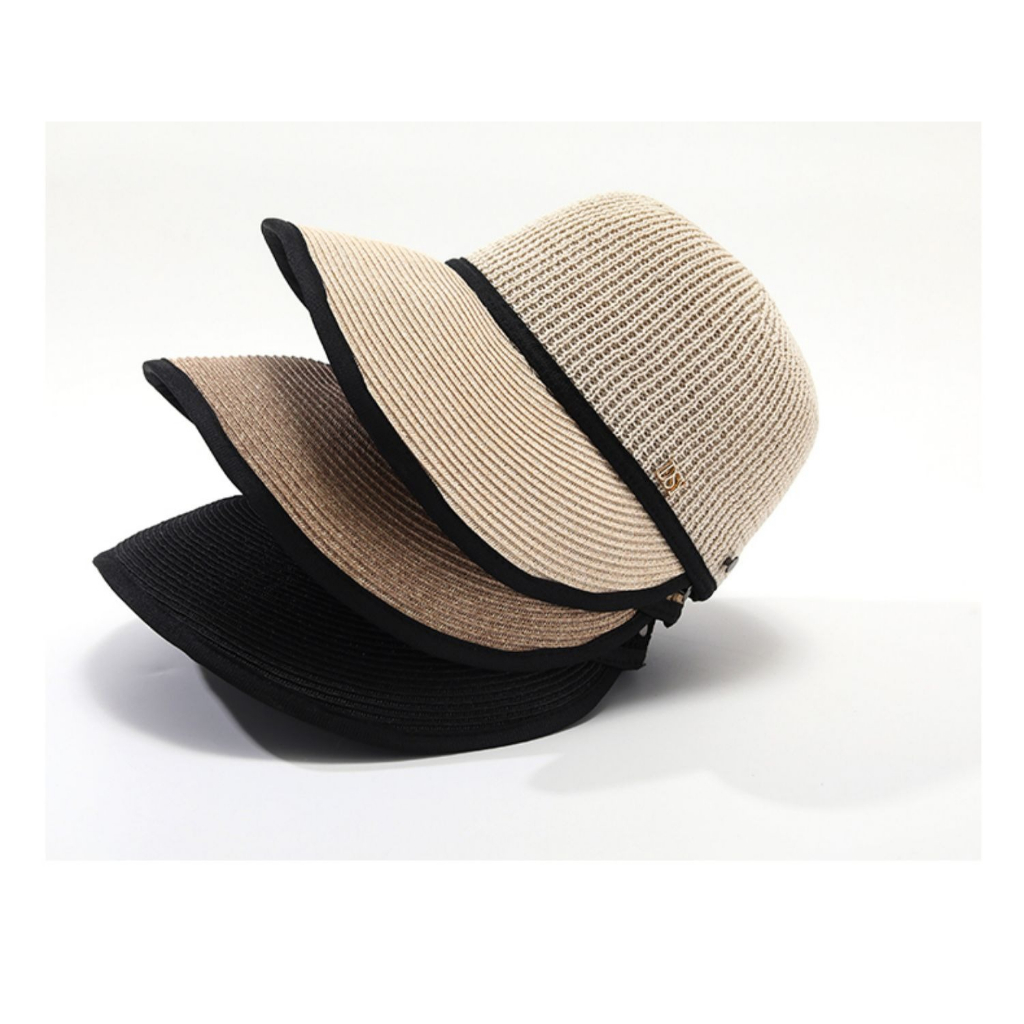 Mũ Cói Rộng Vành Chống Nắng Thời Trang Mùa Hè Phong Cách Hàn Quốc Cho Nữ