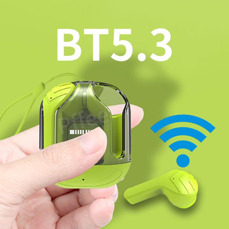 Pffee Tai Nghe Thể Thao hifi bluetooth 5.3 tws Không Dây Trong Suốt Chống Ồn Thông Dụng