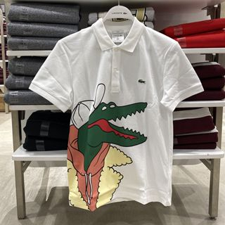 Áo Sơ Mi POLO Họa Tiết Da Cá Sấu + Thẻ Phong Cách Cặp Đôi Cho Nam Và Nữ