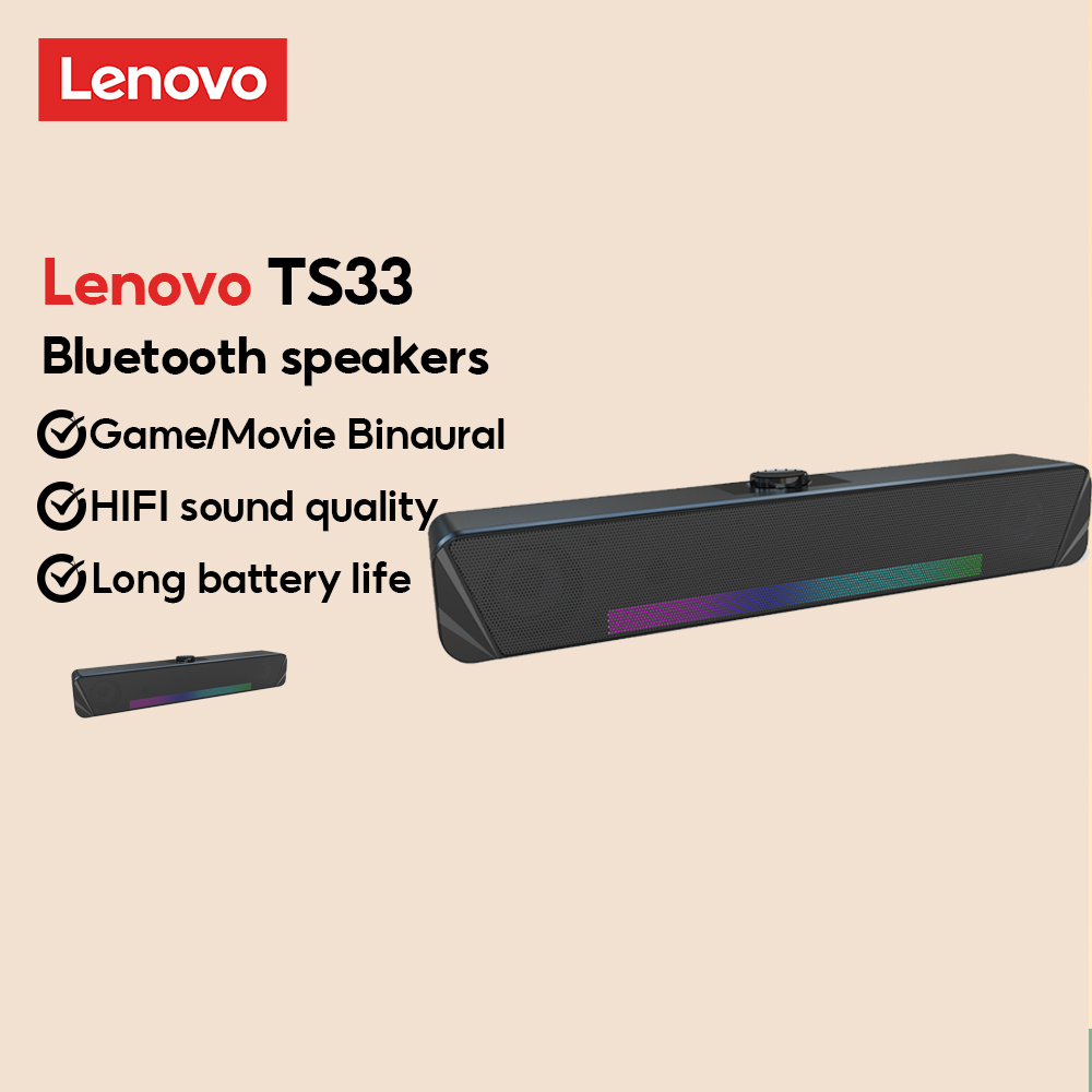 Loa bluetooth 5.0 Lenovo TS33 âm thanh HIFI và phụ kiện cao cấp