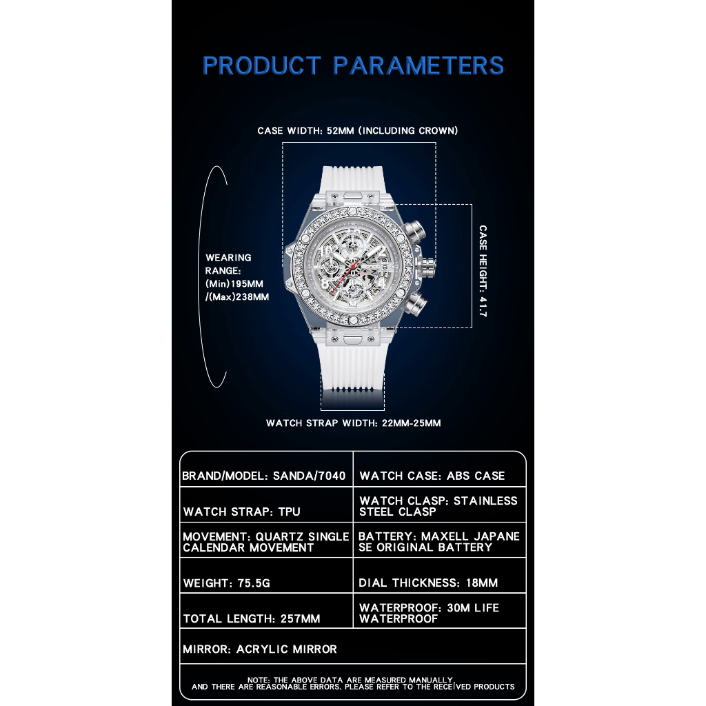 Đồng Hồ Nam Chống Thấm Nước SANDA