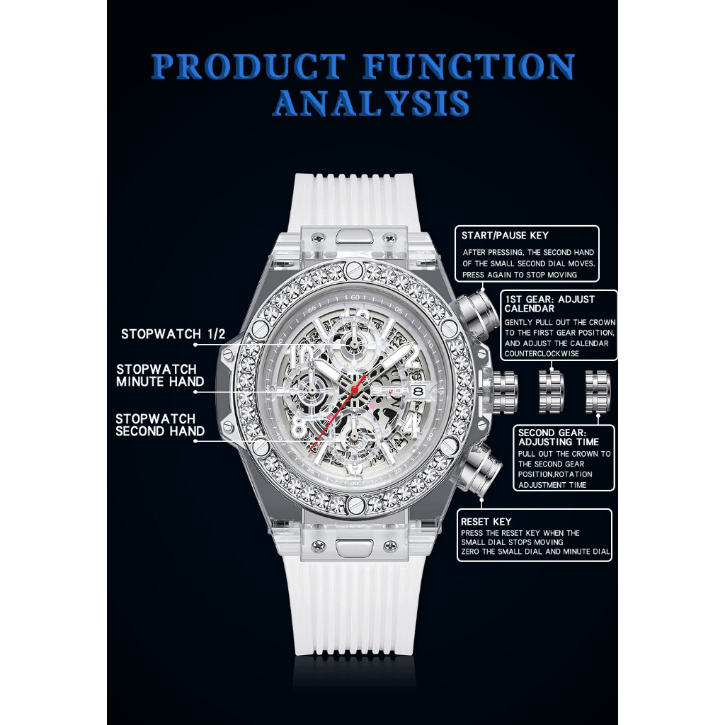 Đồng Hồ Nam Chống Thấm Nước SANDA