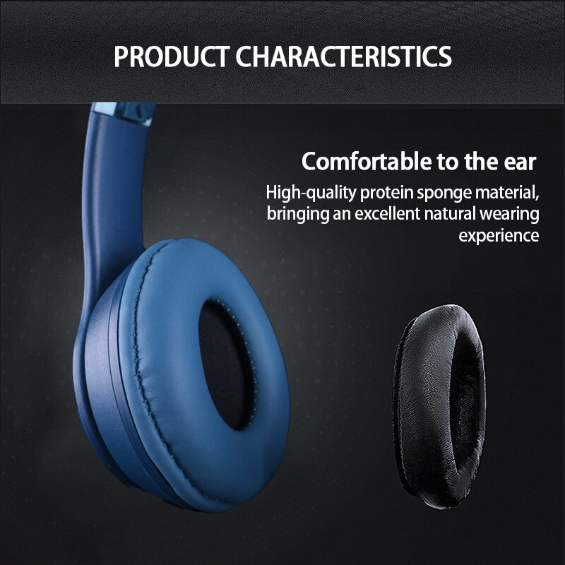 Tai Nghe Chụp Tai Bluetooth 5.0 Không Dây Âm Thanh Nổi Gắn Mũ Bảo Hiểm Có Micro Và Đèn Phát Sáng Dành Cho Điện Thoại