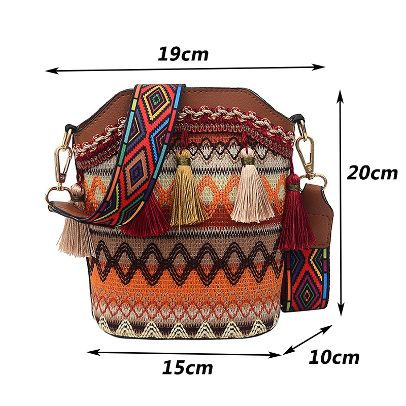 Túi Xách Da pu Phong Cách Dân Tộc Thời Trang Cho Nữ