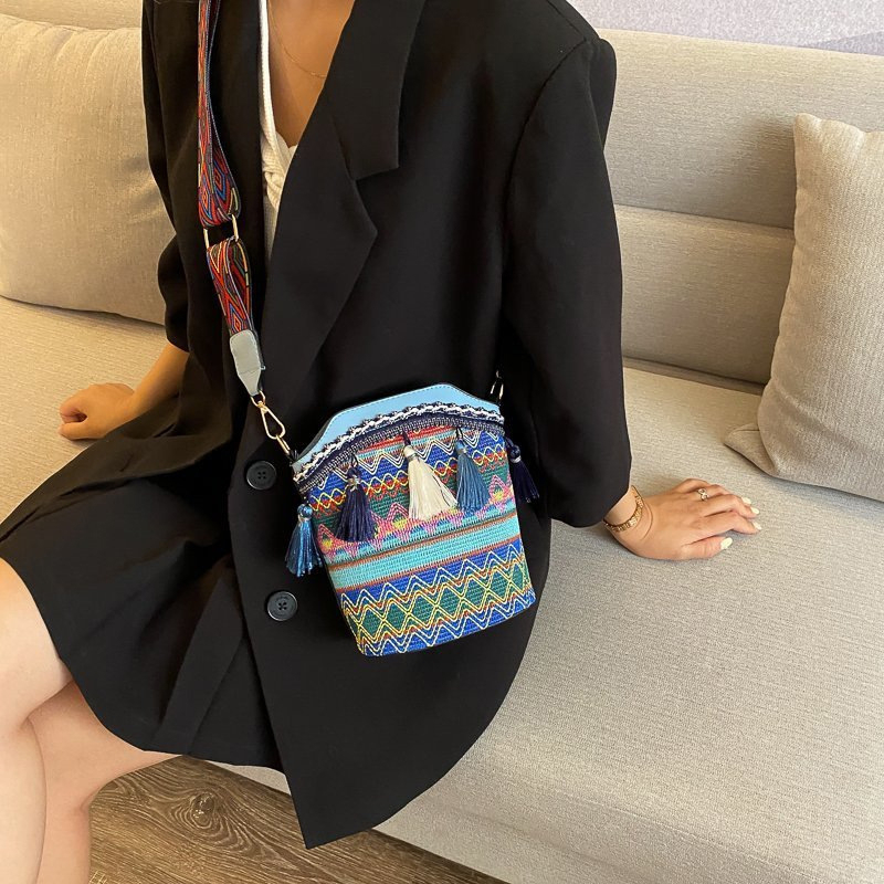 Túi Xách Da pu Phong Cách Dân Tộc Thời Trang Cho Nữ