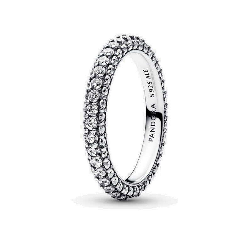 Nhẫn Mạ Bạc 925 Đính Đá Zircon Sang Trọng Cho Cặp Đôi