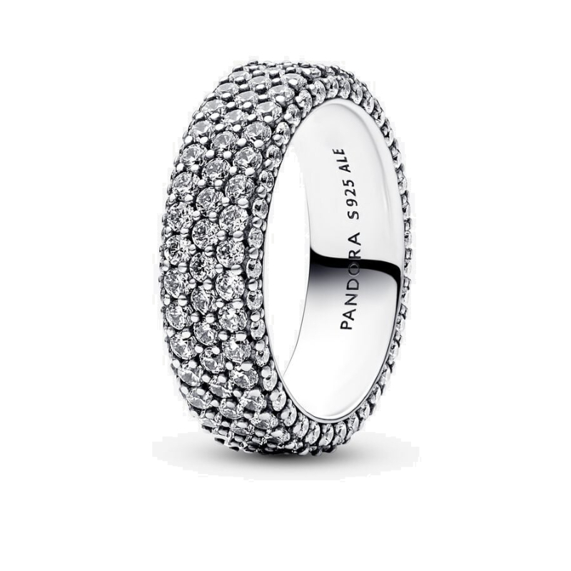 Nhẫn Mạ Bạc 925 Đính Đá Zircon Sang Trọng Cho Cặp Đôi