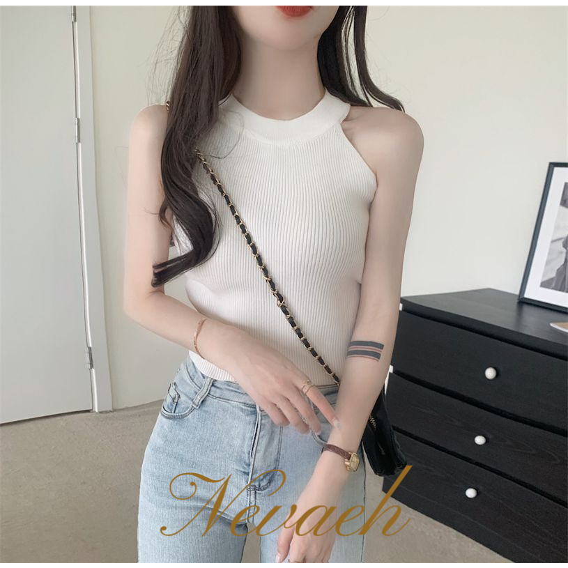 Áo hai dây Thể Thao Ngắn Hở Vai Thời Trang Mùa Hè 2023 Dành Cho Nữ