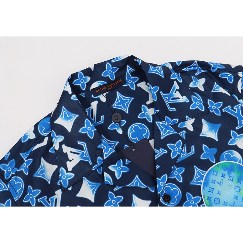 Áo Thun Tay Ngắn Chất Liệu cotton In Họa Tiết Louis Thời Trang Mùa Hè Cho Nam Và Nữ