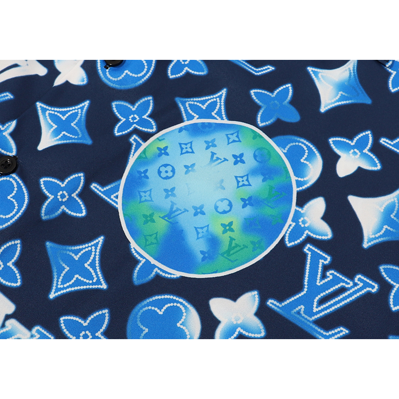 Áo Thun Tay Ngắn Chất Liệu cotton In Họa Tiết Louis Thời Trang Mùa Hè Cho Nam Và Nữ
