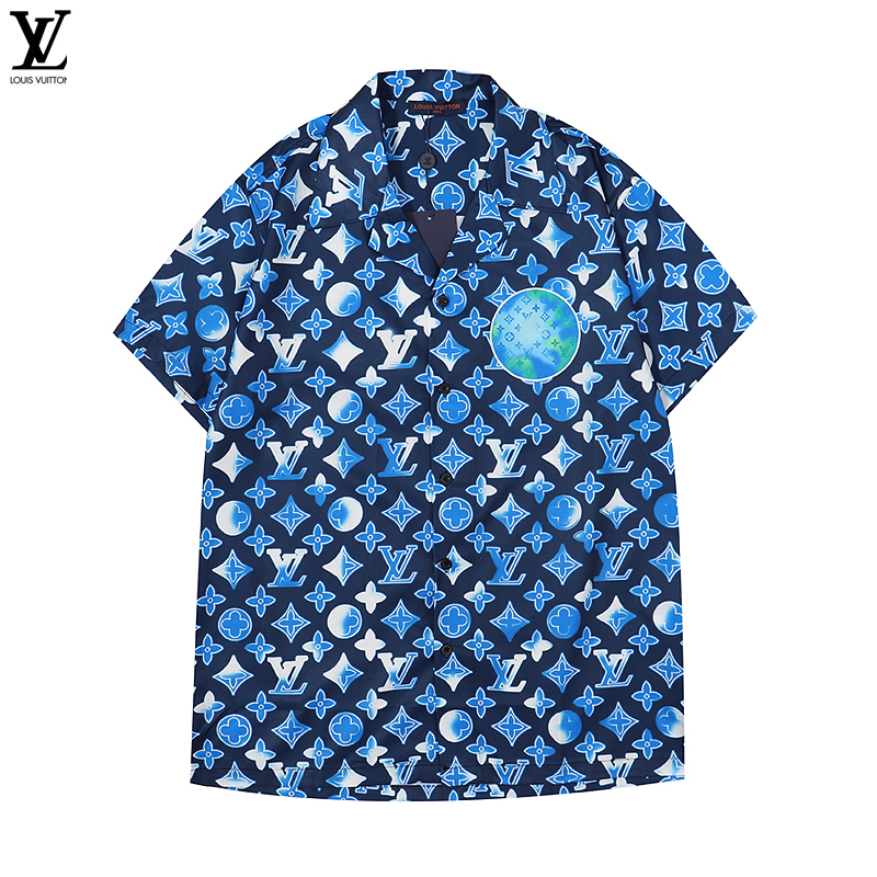 Áo Thun Tay Ngắn Chất Liệu cotton In Họa Tiết Louis Thời Trang Mùa Hè Cho Nam Và Nữ