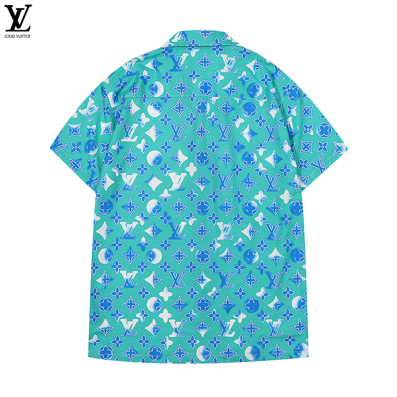 Áo Thun Tay Ngắn Chất Liệu cotton In Họa Tiết Louis Thời Trang Mùa Hè Cho Nam Và Nữ