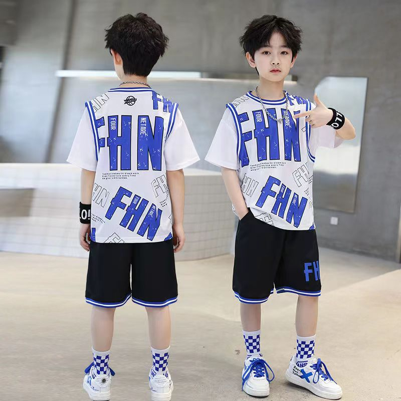 Set 2 Món Áo Thun + Quần Short Thời Trang Hàn Quốc Chất Lượng Cao Cho Bé Trai Từ 3-4 - 5-6 - 7-8 - 9-10 - 11-12 Tuổi Đồ Chơi Trẻ Em