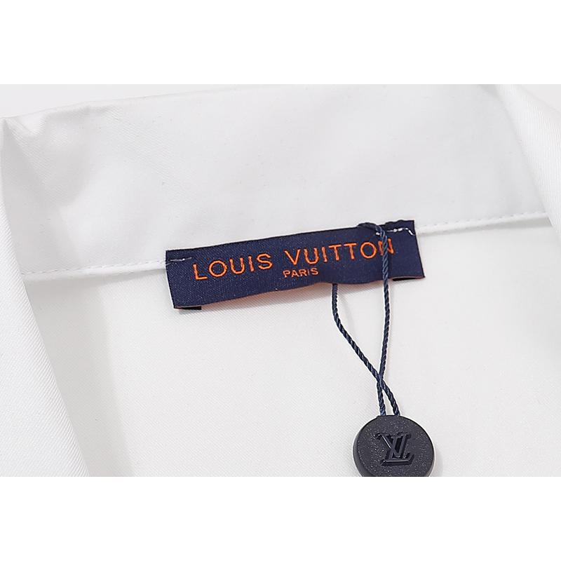 Áo Thun Tay Ngắn Chất Liệu cotton In Họa Tiết Louis V Thời Trang Mùa Hè Cho Nam Và Nữ