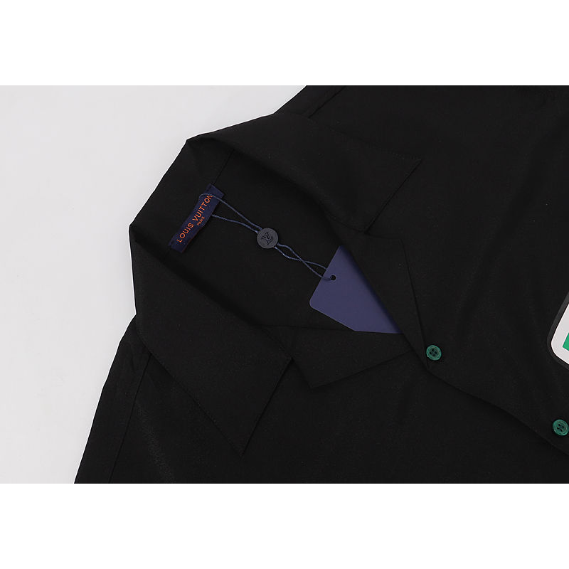 Áo Thun Tay Ngắn Chất Liệu cotton In Họa Tiết Louis V Thời Trang Mùa Hè Cho Nam Và Nữ