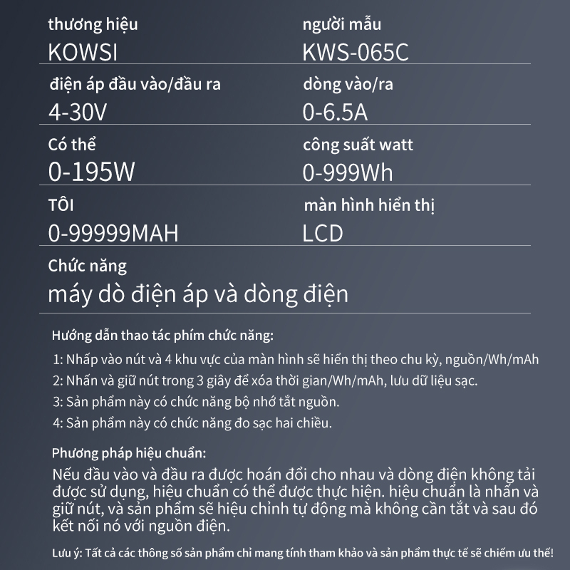 Thiết Bị Kiểm Tra Dòng Điện DC Kỹ Thuật Số Cổng Sạc usb Type-c Dành Cho Điện Thoại Di Động