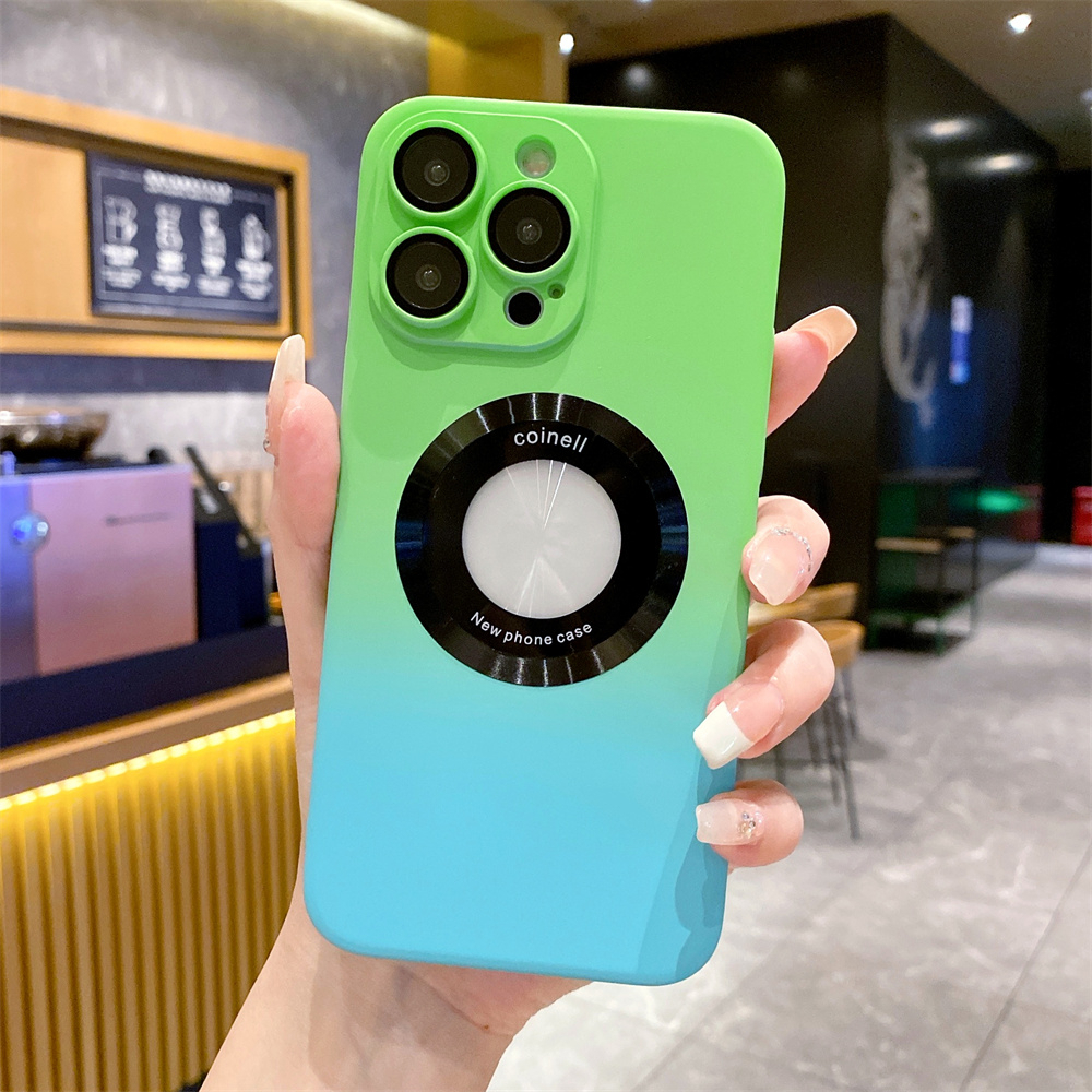 COVET ốp lưng tương thích cho iphone Ốp Điện Thoại PC Cứng Màu Gradient Sang Trọng Cho iPhone 14 13 12 11 Pro Max Plus
