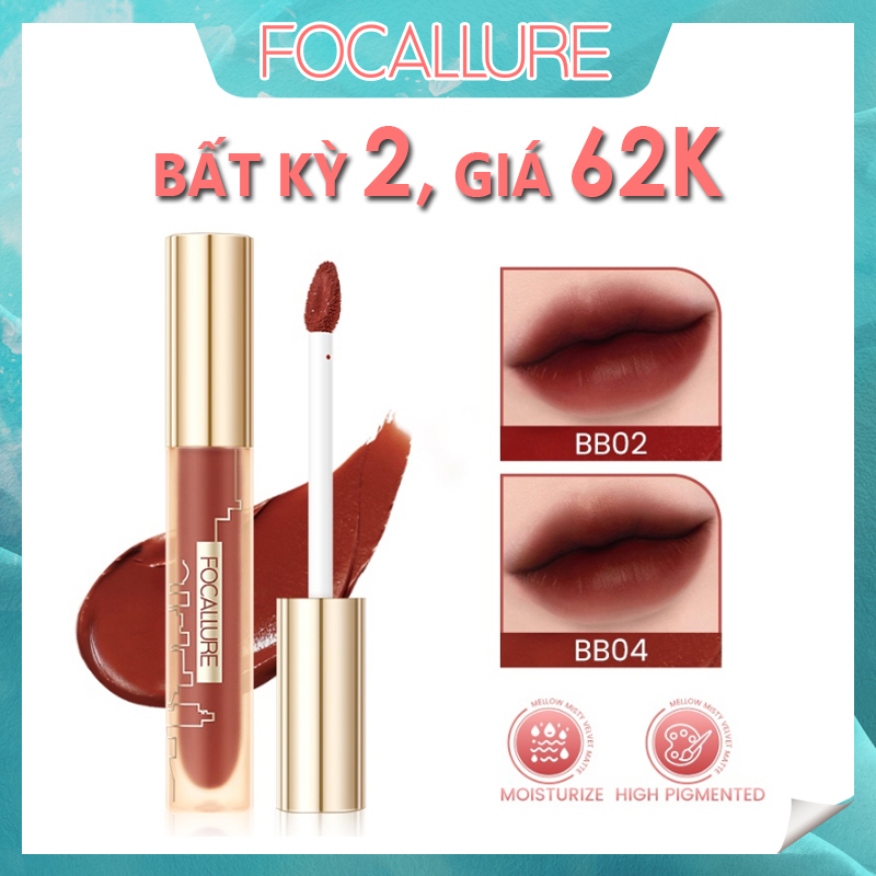 Focallure #Son Môi MordenUrban Velvet City Dạng Lỏng Lâu Trôi Sắc Tố Cao