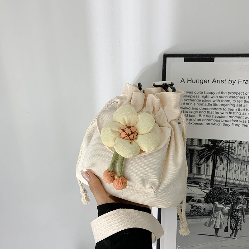 Túi xô Túi xách Túi xách tay Dây đeo dài Vải bố Ví đeo vai đơn Dây rút cho Du lịch Dự tiệc